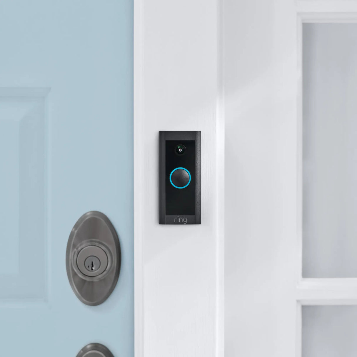 Ring Video Doorbell Wired, 1080p 2-Way Talk, Black