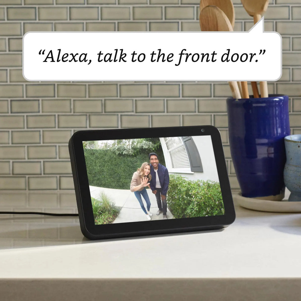 Ring Video Doorbell Wired, 1080p 2-Way Talk, Black