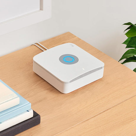 Ring Alarm Pro Base Station with Built-In Eero Wi-Fi 6 Router  104 dB siren LTE backup and up to 1500 sq ft coverage