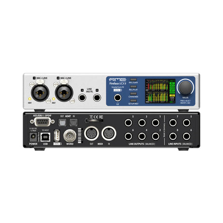 RME Fireface UCX II 40-Channel Advanced USB Audio Interface  with mic preamps ADAT AES SPDIF MIDI word clock DURec and TotalMix FX