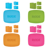 RODE COLORS Set 1 color-coded caps and cable tags for up to four NT-USB Mini microphones