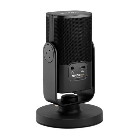 RODE NT-USB Mini Studio-Quality USB Microphone with cardioid pickup USB-C output built-in pop filter and detachable magnetic stand