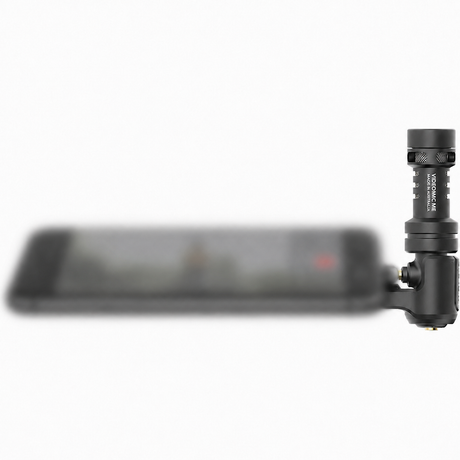 RODE VideoMic ME directional smartphone microphone with TRRS output, cardioid pickup, flexible mount, rear 3.5mm headphone jack, and deluxe furry windshield