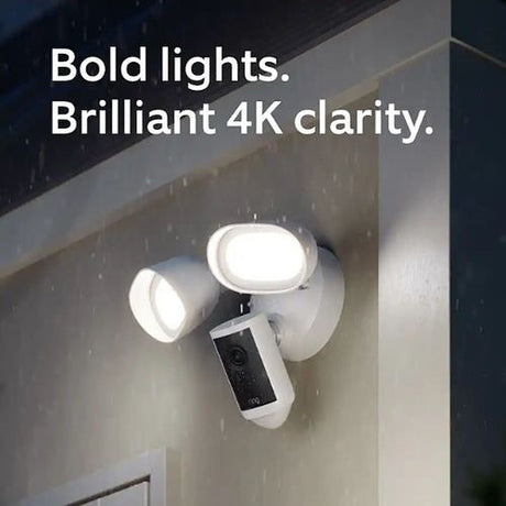 Ring B0F67KWWQH Floodlight Cam Wired Pro 2nd Gen White