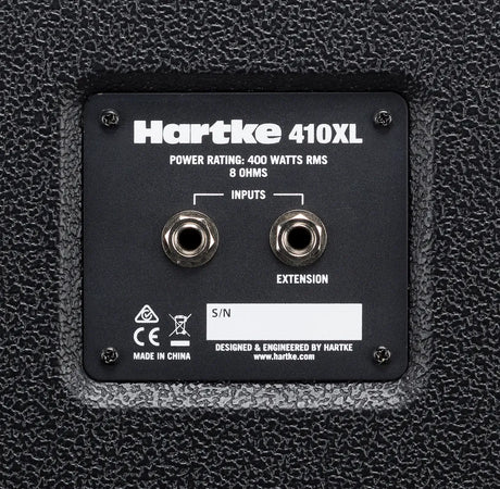 Hartke 410XL v2 4 x 10-Inch 400W Bass Cabinet for bass amplifier stage performance
