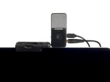 Samson Go Mic Video portable USB condenser microphone with 1080p 30fps HD webcam cardioid omnidirectional pickup and laptop clip