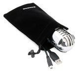 Samson Meteor Mic USB Studio Condenser Microphone with 25mm diaphragm cardioid pickup fold-back legs headphone output and USB cable