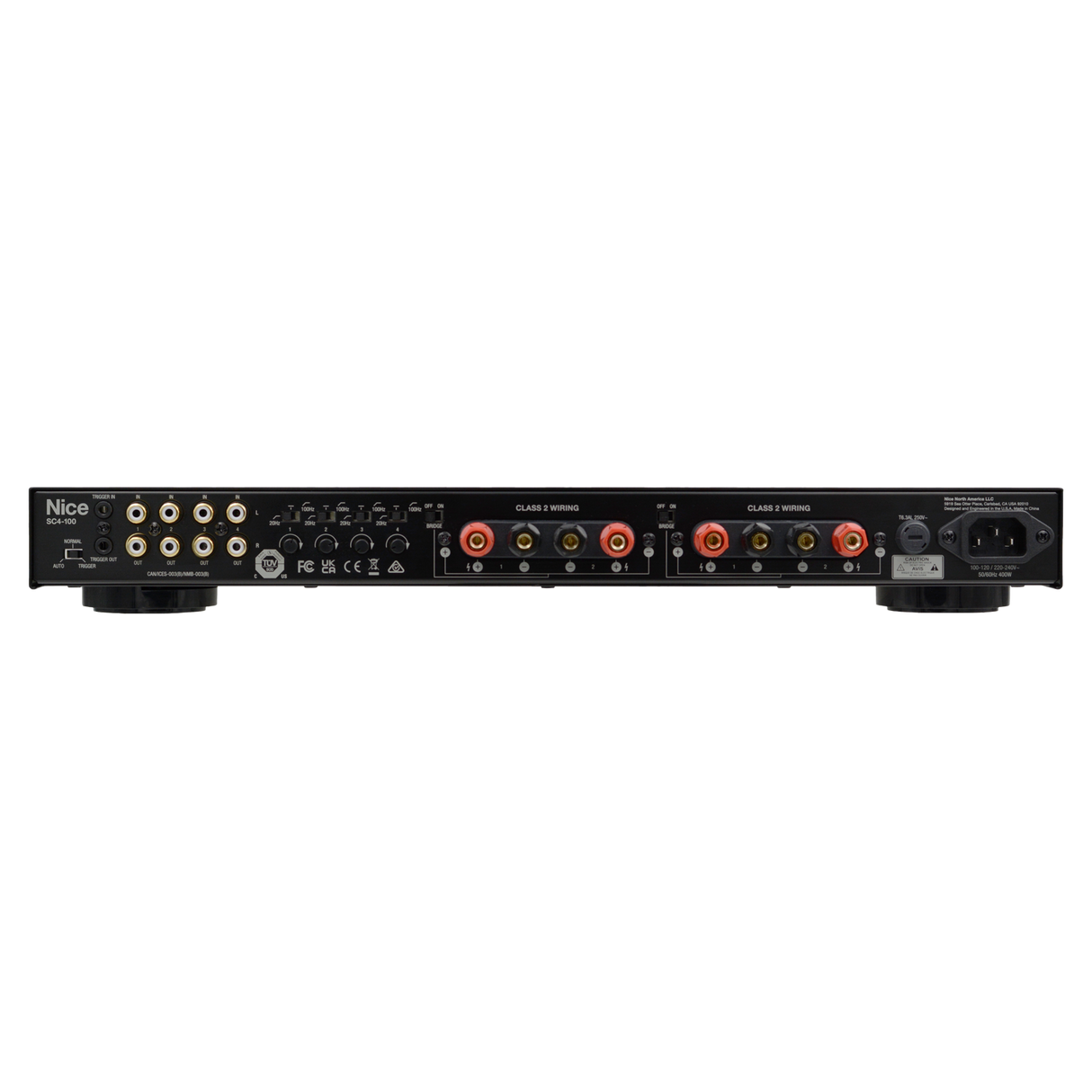 SpeakerCraft SC4-100 4-Channel 100W Analog Filtering Amplifier