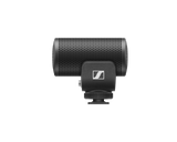 Sennheiser MKE 200 Mobile Kit on-camera shotgun microphone with smartphone clamp, Manfrotto PIXI Mini Tripod, furry windscreen, and TRS/TRRS cables