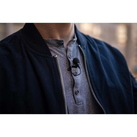 Sennheiser XS Lav USB-C Omnidirectional Lavalier Microphone with USB-C Connector mic clip removable foam windscreen and drawstring pouch
