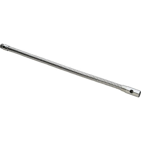 Shure G18A 18-inch flexible chrome microphone gooseneck with side vents and standard threaded ends