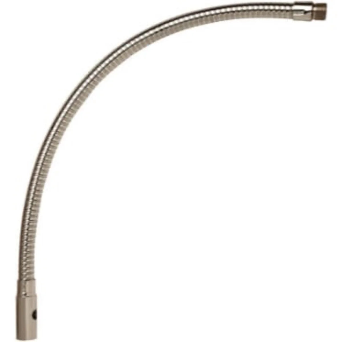 Shure G18A 18-inch flexible chrome microphone gooseneck with side vents and standard threaded ends