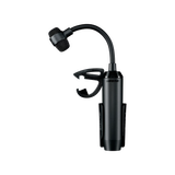 Shure PGA98D-LC gooseneck cardioid condenser drum microphone with integrated preamp, drum mount, zipper pouch, and no included cable