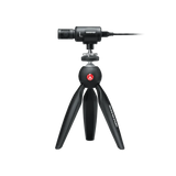 Shure MV88+ Video Kit digital stereo condenser microphone with Manfrotto PIXI tripod phone mount iOS and USB-C cables