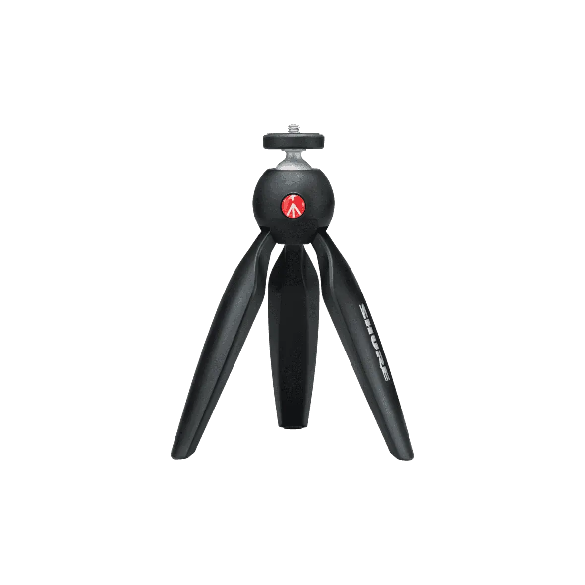 Shure MV88+ Video Kit digital stereo condenser microphone with Manfrotto PIXI tripod phone mount iOS and USB-C cables