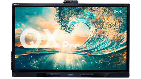 SMART Board QX065-P QX Pro Series 65-Inch Interactive Display with iQ pressure-sensitive pens 8-mic array Wi-Fi 6 and 4K camera