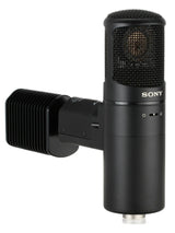 Sony C-800G studio tube condenser microphone with dual large diaphragm 6AU6 vacuum tube Peltier cooling and AC-MC800G power supply