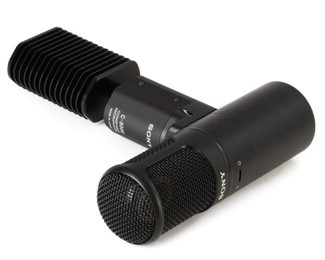 Sony C-800G studio tube condenser microphone with dual large diaphragm 6AU6 vacuum tube Peltier cooling and AC-MC800G power supply