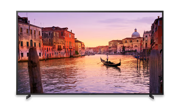 Sony Sony FW‑100BZ40J 100‑inch BRAVIA 4K Ultra HD HDR Professional Display large-format commercial display with slim aluminum bezel, delivering bright 4K HDR visuals for digital signage, corporate presentation, and professional video applications