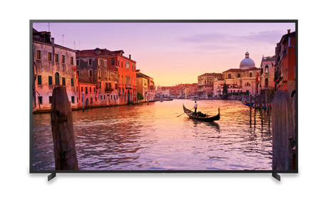 Sony Sony FW‑100BZ40J 100‑inch BRAVIA 4K Ultra HD HDR Professional Display large-format commercial display with slim aluminum bezel, delivering bright 4K HDR visuals for digital signage, corporate presentation, and professional video applications