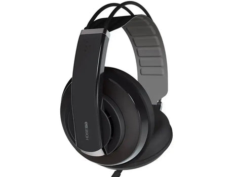 Superlux HD-681 EVO Semi-Open Circumaural Dynamic Monitoring Headphones Black with 50mm drivers detachable cables adapter and pouch