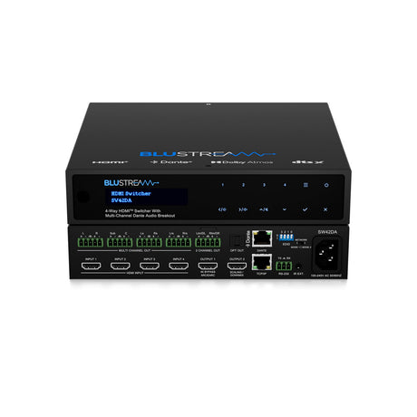 Blustream SW42DA 4x2 HDMI 2.0 Matrix Switcher with Dante Audio