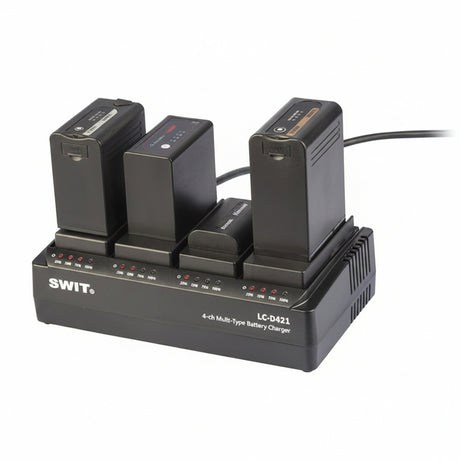 SWIT LC-D421E 4-Channel Canon LP-E6 Simultaneous Battery Charger