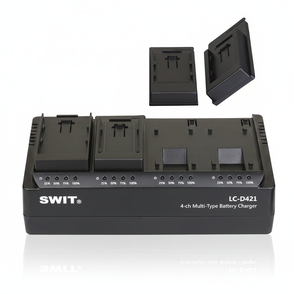 SWIT LC-D421E 4-Channel Canon LP-E6 Simultaneous Battery Charger