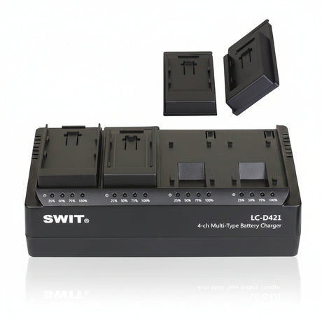 SWIT LC-D421E 4-Channel Canon LP-E6 Simultaneous Battery Charger