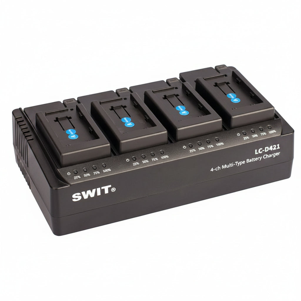 SWIT LC-D421V 4-Channel JVC BN-VF823 Battery Charger