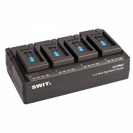 SWIT LC-D421V 4-Channel JVC BN-VF823 Battery Charger