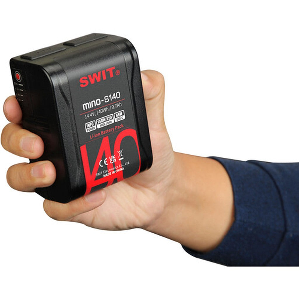 SWIT MINO-S140 140Wh 65W USB-C Pocket V-Mount Battery