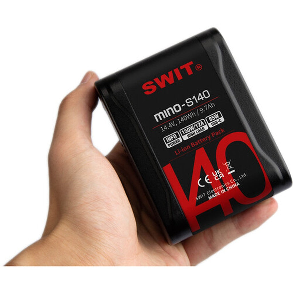 SWIT MINO-S140 140Wh 65W USB-C Pocket V-Mount Battery