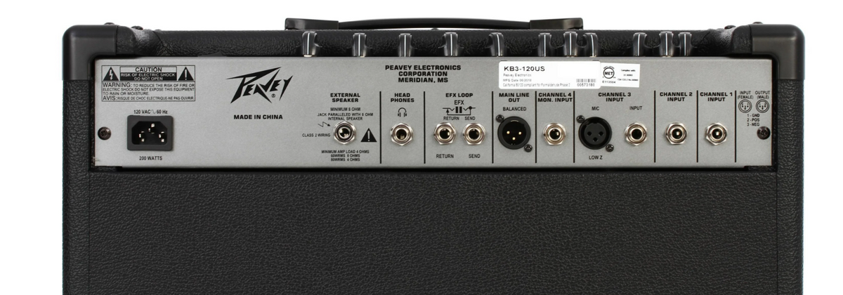 Peavey KB 3 60W 1x12 Keyboard Amplifier with 4-Channel Mixer