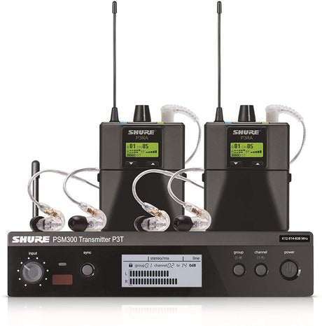 Shure PSM300 P3TRA215TWP-J13 Wireless In-Ear Monitor System with SE215