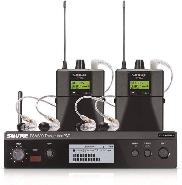 Shure PSM300 P3TRA215TWP-J13 Wireless In-Ear Monitor System with SE215
