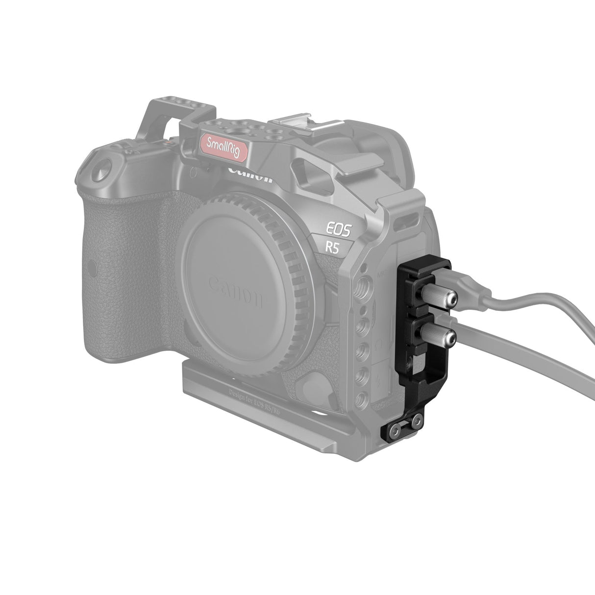 SmallRig HDMI and USB-C Cable Clamp for Canon EOS R5 / R6 / R5 C Cage 2981B