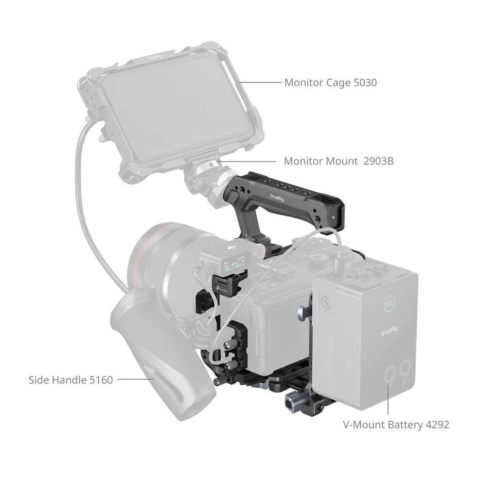SmallRig 6381 HawkLock Cage Kit with V-Mount Plate for Canon EOS R6 V