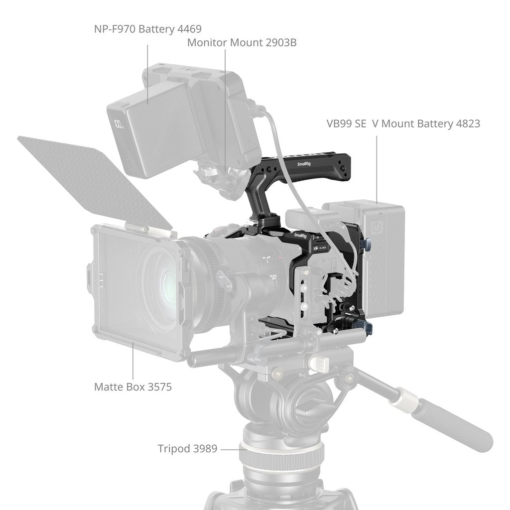 SmallRig 6381 HawkLock Cage Kit with V-Mount Plate for Canon EOS R6 V