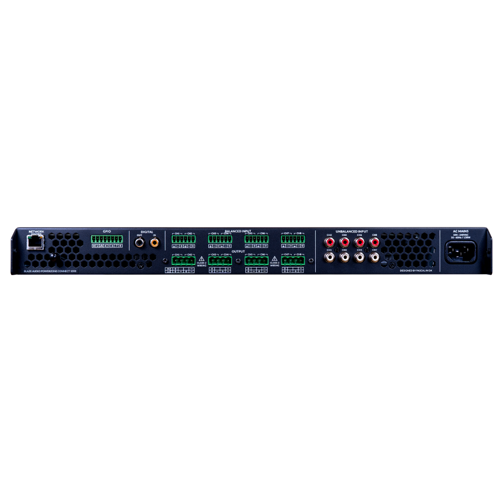 Sonance UBX-888-025 PowerZone Connect 1008 8-Channel 1000W DSP Amplifier