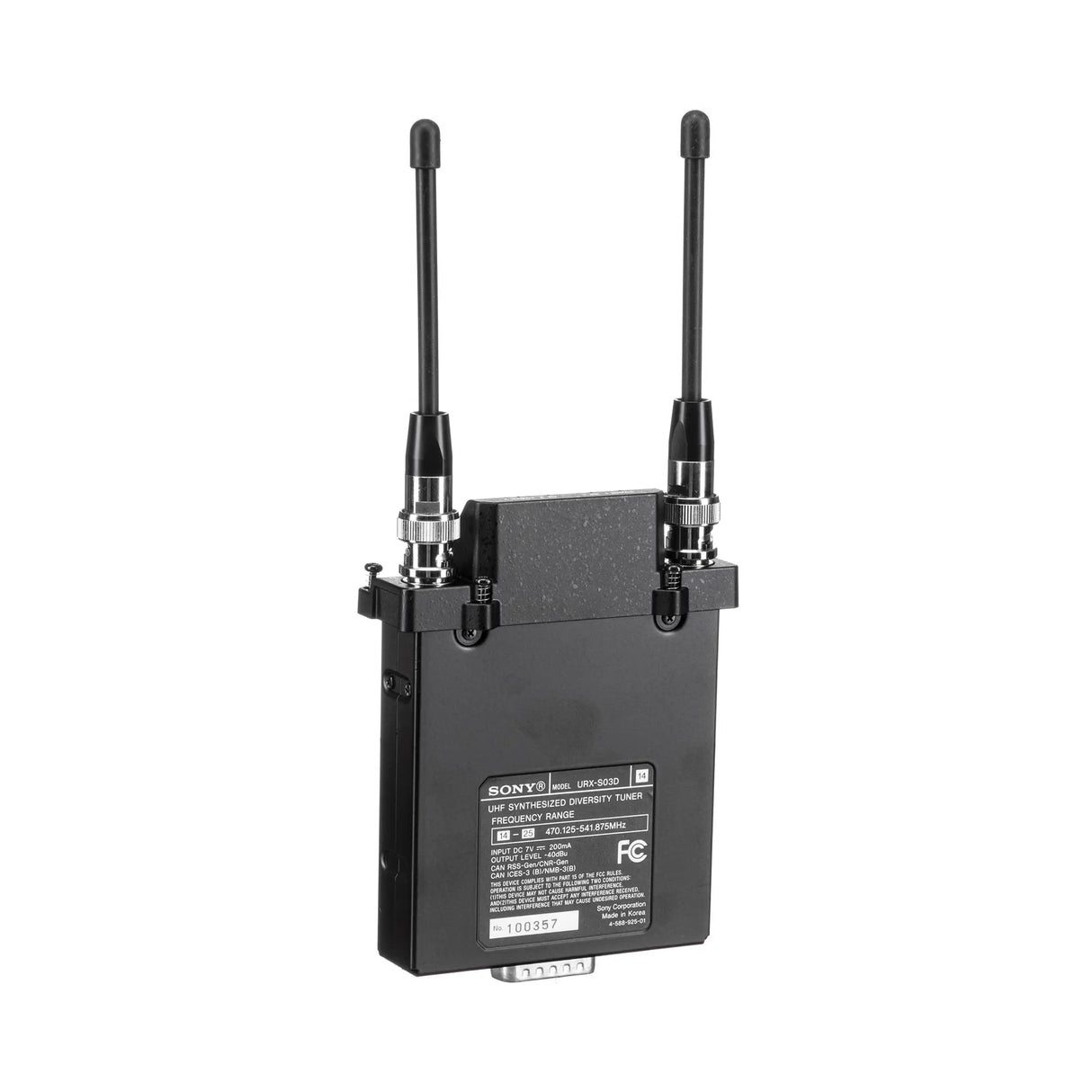 Sony URX-S03D/14 UWP-D 2 Channel Slot-In Portable Wireless Receiver, UC14, 470 to 542 MHz