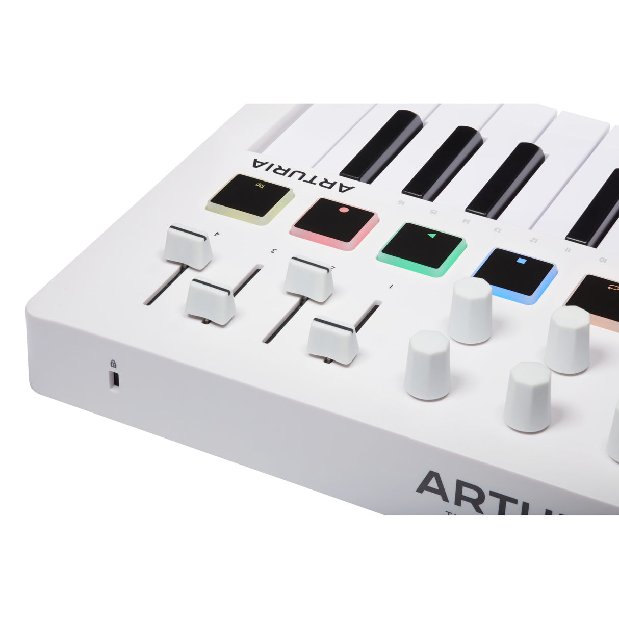 Arturia MiniLab 3 25-Note Compact MIDI Keyboard and Pad Controller, White