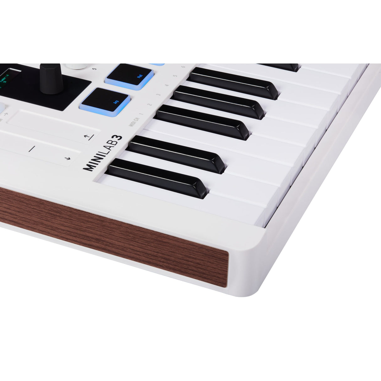 Arturia MiniLab 3 25-Note Compact MIDI Keyboard and Pad Controller, White (Used)