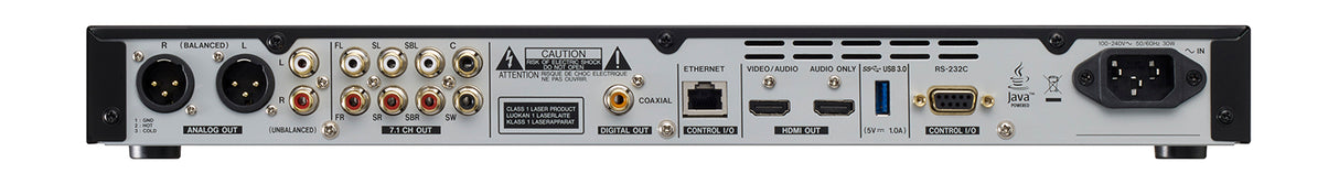 Tascam BD-MP4K Professional-Grade 4K UHD Blu-Ray Multi-Media Player  with HDMI XLR audio RS-232C Ethernet and 1U rackmount design