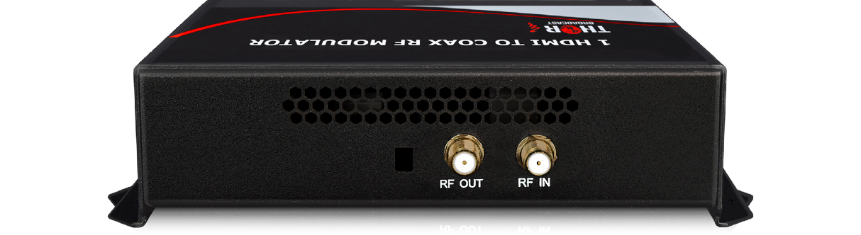 Thor Fiber H-HDMI-CC-RF Networked HDMI HD Video to Coax Digital RF Modulator with Closed Captioning QAM ATSC DVB-T ISDB-T output