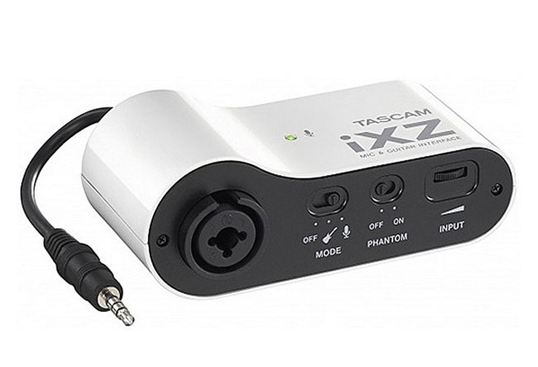 TASCAM iXZ Mic and Instrument Input for iPhone iPad or iPod Touch