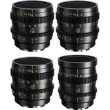Thypoch Simera-C 4-Lens Cine Kit 28/35/50/75mm T1.5 Full-Frame Primes
