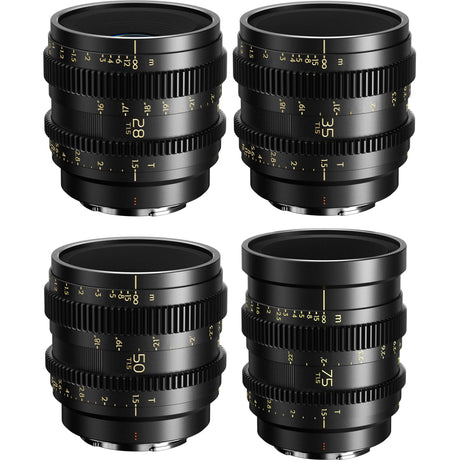 Thypoch Simera-C 4-Lens Cine Kit 28/35/50/75mm T1.5 Full-Frame Primes