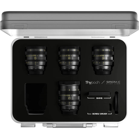 Thypoch Simera-C 4-Lens Cine Kit 28/35/50/75mm T1.5 Full-Frame Primes
