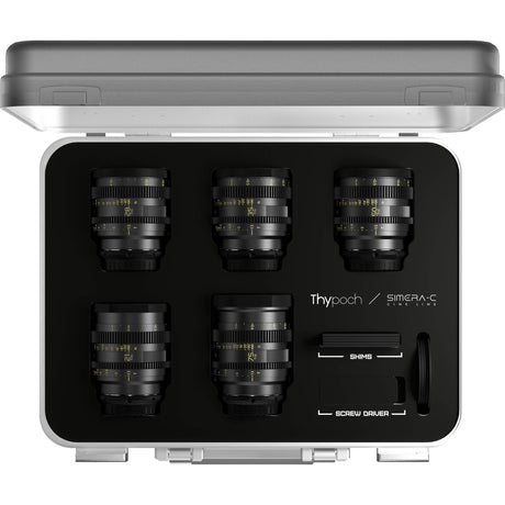 Thypoch Simera-C 5-Lens Cine Kit 21/28/35/50/75mm T1.5 Full-Frame Primes
